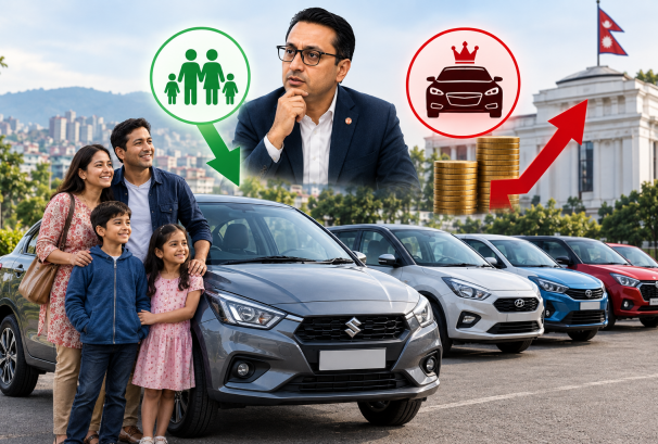 अर्थमन्त्रीको दाबी विपरीत ५० लाख मुनिका गाडीको मूल्य घटेन, केही ब्रान्ड झन् महँगा
