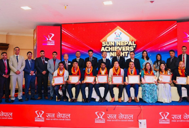३५० भन्दा बढी अभिकर्ताको सहभागितामा ‘सन नेपाल एचिभर नाइट २०८२’ सम्पन्न