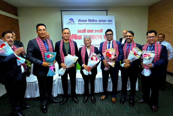 नेपाल वित्तीय संस्था संघको अध्यक्षमा रजोजमान श्रेष्ठ निर्वाचित