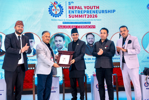 एआई, उद्यमशीलता र रोजगारीलाई आर्थिक रूपान्तरणको आधार बनाउने संकल्पसहित पाँचौँ युवा उद्यमशीलता सम्मेलन सम्पन्न