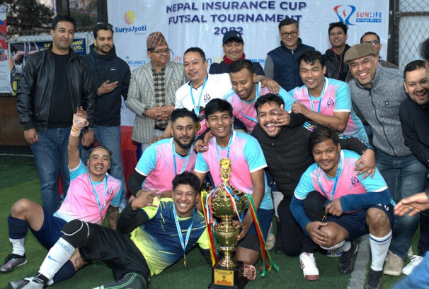 नेपाल इन्स्योरेन्सद्वारा आयोजित फुटसल प्रतियोगिता सम्पन्न, नेको इन्स्योरेन्सले जित्यो उपाधि