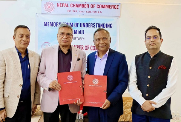 नेपाल चेम्बर अफ कमर्स र नेपाल मेडिसिटी अस्पतालबीच स्वास्थ्य सेवा सहकार्य सम्बन्धी सम्झौतापत्रमा हस्ताक्षर