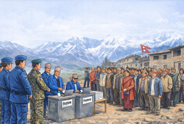 ३४ मतदाताका लागि १८ कर्मचारी !