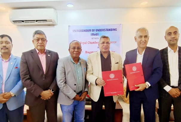 नेपाल चेम्बर अफ कमर्स र बागमती विश्वविद्यालयबीच रणनीतिक सहकार्यका लागि समझदारी