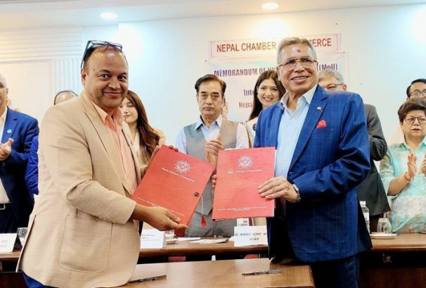 चेम्बर र एनआरएनएबीच लगानी, व्यापार तथा आर्थिक सहकार्य विस्तारमा समझदारी