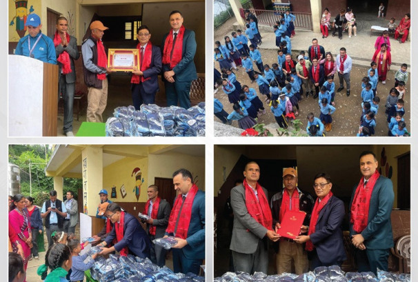 एनआईसी एशिया बैंकद्वारा ललितपुरस्थित एक विद्यालयलाई सहयोग प्रदान