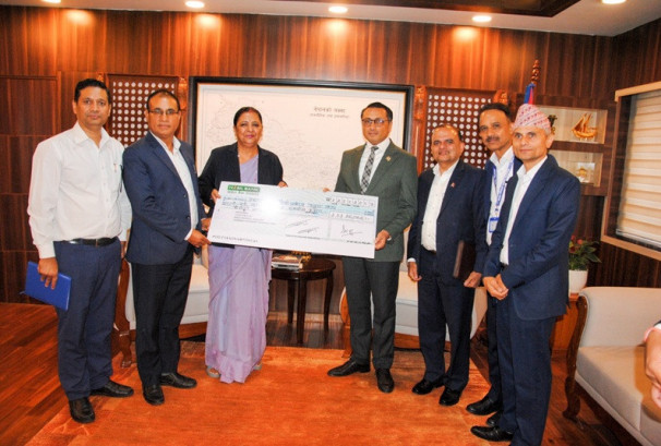 नेपाल टेलिकमका कर्मचारीद्वारा विपद् उद्धार कोषमा २ करोड २ लाख रुपैयाँ सहयोग