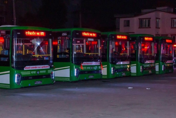 काठमाण्डौमा रात्रिकालीन बस सेवा विस्तार, ६ रुटमा ३० बस