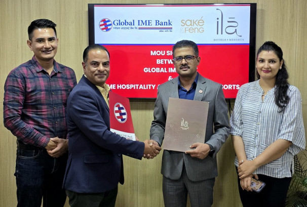 ग्लोबल आइएमई बैंकका ग्राहकलाई आइएमई हस्पिटालिटी र इला होटलका सेवाहरुमा १५% सम्म छुट