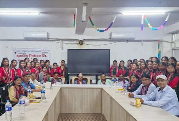 युनाइटेड सिमेन्ट्सद्वारा निःशुल्क आधारभूत र एडभान्स सिलाई–कटाई प्रशिक्षण प्रदान