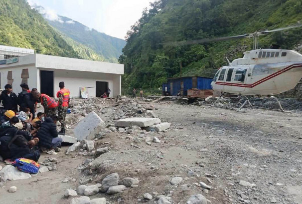रसुवागढी जलविद्युत् केन्द्रमा फसेका चार कर्मचारीको सकुशल उद्धार