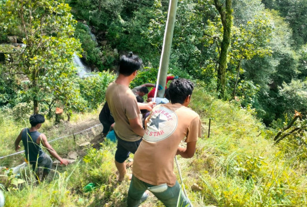 विनाशकारी बाढीपछि रसुवामा विद्युत् सेवा पुनःस्थापनाको प्रयास तीव्र, नुवाकोट–रसुवा अन्तरसम्बन्ध जोडिँदै