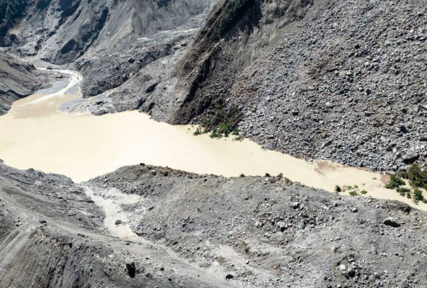 जिरोङमा फेरि वर्षाको जोखिम, ब्यारियर लेकको सतह बढ्न सक्ने चेतावनी