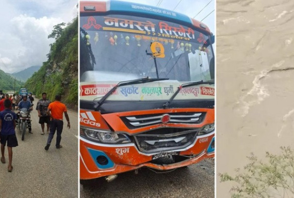 सुनकोशीमा खस्यो कार,  चार जना बेपत्ता