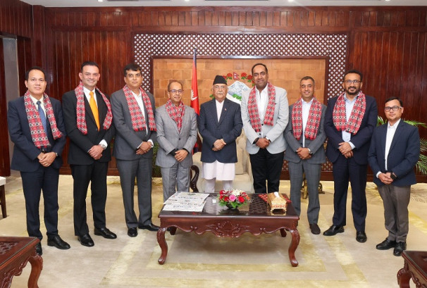 सीएनआईका नवनिर्वाचित पदाधिकारी र प्रधानमन्त्रीबीच छलफल, देशलाई औद्योगिकरणमा लैजानुपर्नेमा जोड