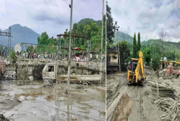 भोटेकोशी बाढीपछि क्षतिग्रस्त सडक र पुलसम्म पहुँच बनाउन ‘ट्र्याक’ खोल्ने काम शुरु