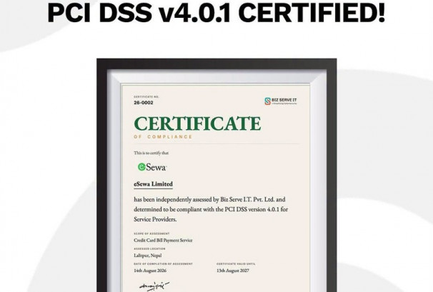 इसेवाले प्राप्त गर्‍यो PCI DSS v4.0.1 सुरक्षा मान्यता