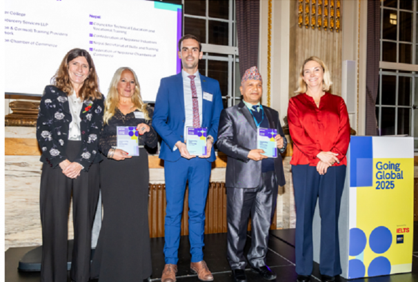 बेलायत–नेपाल साझेदारीलाई ब्रिटिस काउन्सिल गोइङ ग्लोवल पार्टनरसीप अवार्ड