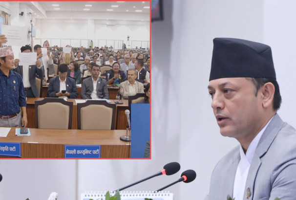 हर्क साम्पाङसहितका सांसदको नाराबाजी, सभामुखले दिए चेतावनी