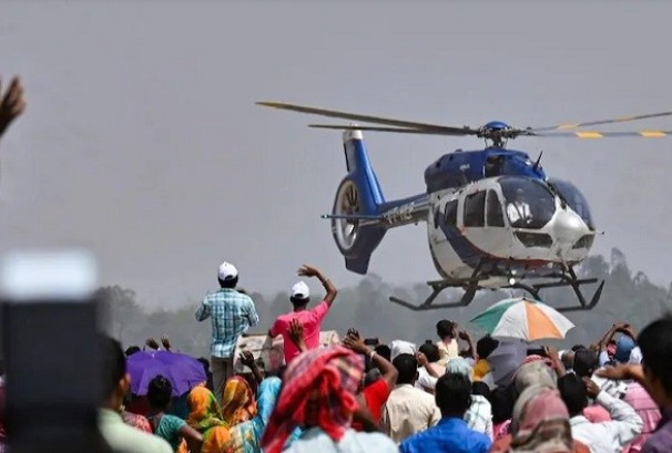 भारतको चुनावमा हेलिकप्टरको माग अत्यधिक, हवाई व्यवसायी मालामाला बन्दैं