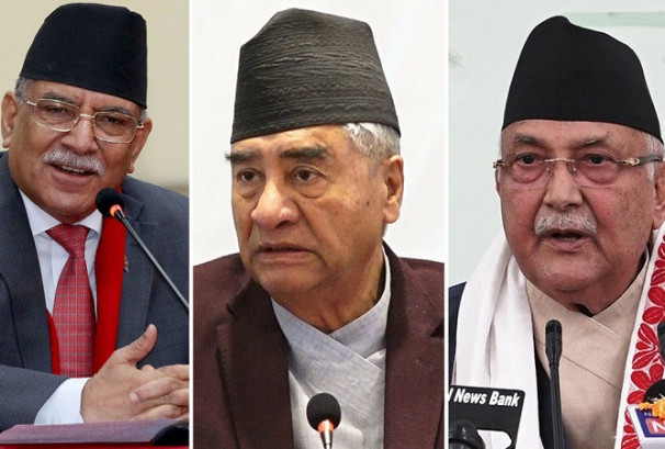 तीन दलका शीर्ष नेताबीच छलफल हुँदै