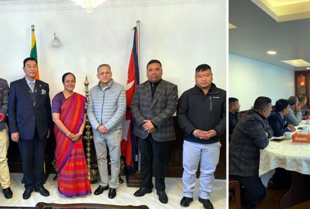 एनएससीसीआईका पदाधिकारी र श्रीलंकाका राजदूतबीच भेटघाट, व्यापार, लगानी र संयुक्त उद्यमलगायतका विषयमा छलफल