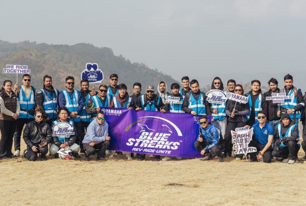 यामाहा ब्लु स्ट्रिक्सको जर्सिङपौवा राइडमा ३५ जना राइडर सहभागी, रेसिङ च्याम्पियनसँग विशेष भेटघाट