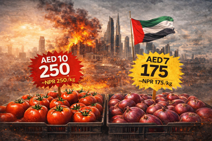 यूएई बजारमा मूल्य विस्फोट: टमाटरको मूल्य ४०० पुग्यो, प्याज छोइनसक्नू