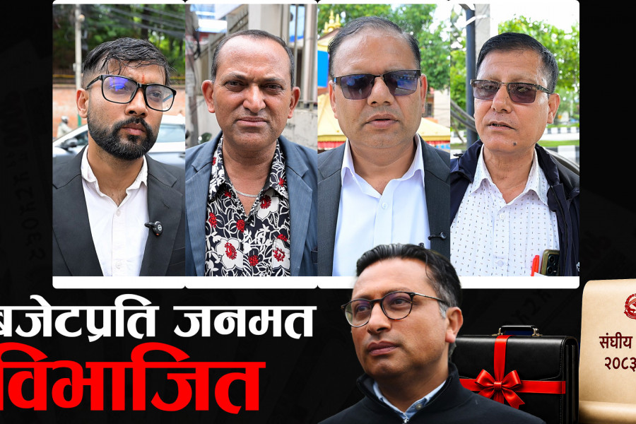 बजेटप्रति जनमत विभाजित