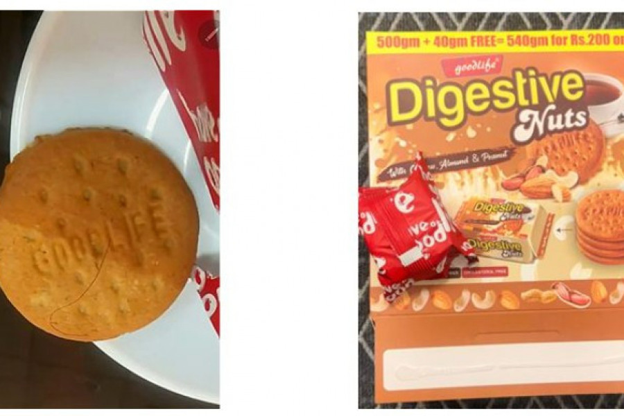 गुडलाइफ बिस्कुटमा रौं फेला, उत्पादक कम्पनीलाई २ लाख जरीवाना