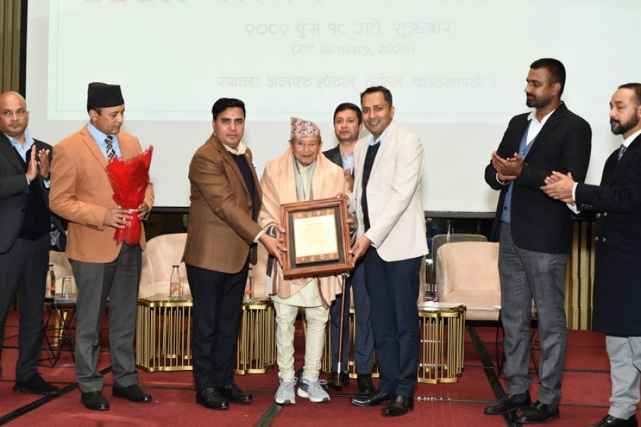 रेमिटर्स एसोसिएसनद्वारा नवराज घिमिरेलाई सम्मान