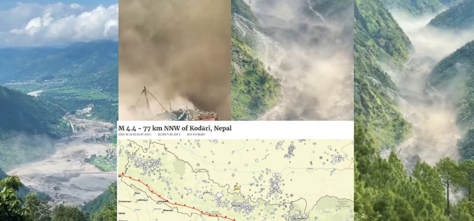 सीमामा ४.४ म्याग्निच्युडको भूकम्प, केही समयमै भोटेकोशीमा भीषण बाढी