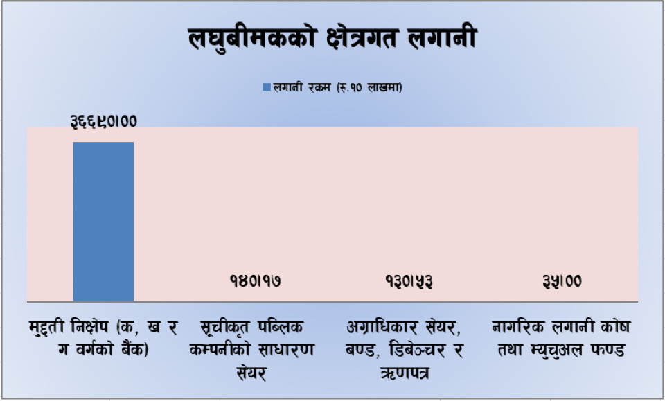 लघुविमा कम्पनी: मुद्दतिमा पैसा राखेर ब्याज खाँदै, लगानी विविधिकरणमा उदासीन