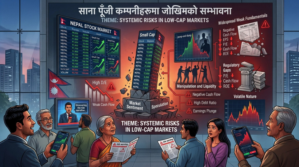 फन्डामेन्टल कमजोर कम्पनीमै लगानीकर्ताको जबरजस्त आकर्षण, लो-क्याप स्टकमा चलखेलको जोखिम ?