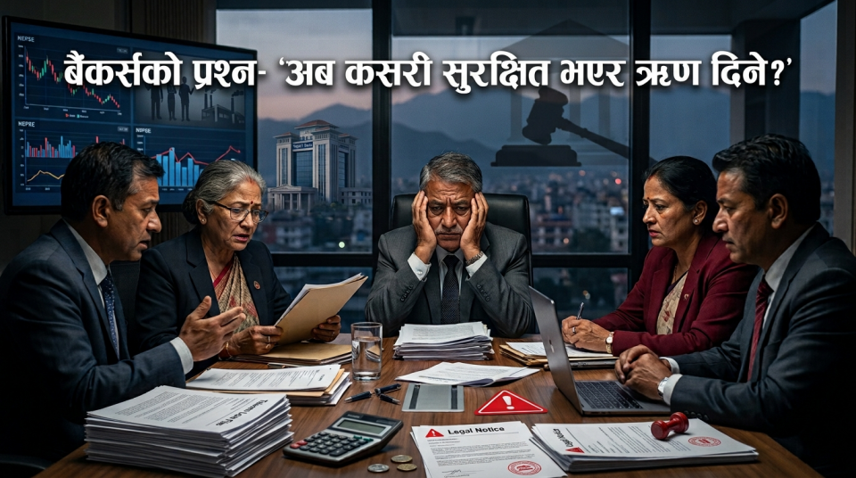 बैंकको ऋण असुलीमा मुद्दा चलेपछि बैंकर्सको प्रश्न- ‘अब कसरी सुरक्षित भएर ऋण दिने?’