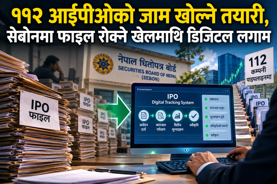 आईपीओ स्वीकृतिमा ठूलो फेरबदल, कर्मचारीको टेबलबाट सिस्टममा जाँदै फाइल !