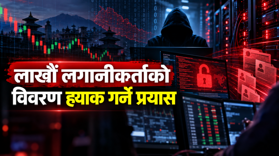 कारोबार बन्द हुनुको भित्री कारणः ७२ ब्रोकरको प्रणालीमा एकैपटक साइबर आक्रमण, लाखौं लगानीकर्ताको विवरण सुरक्षित छ कि छैन ?