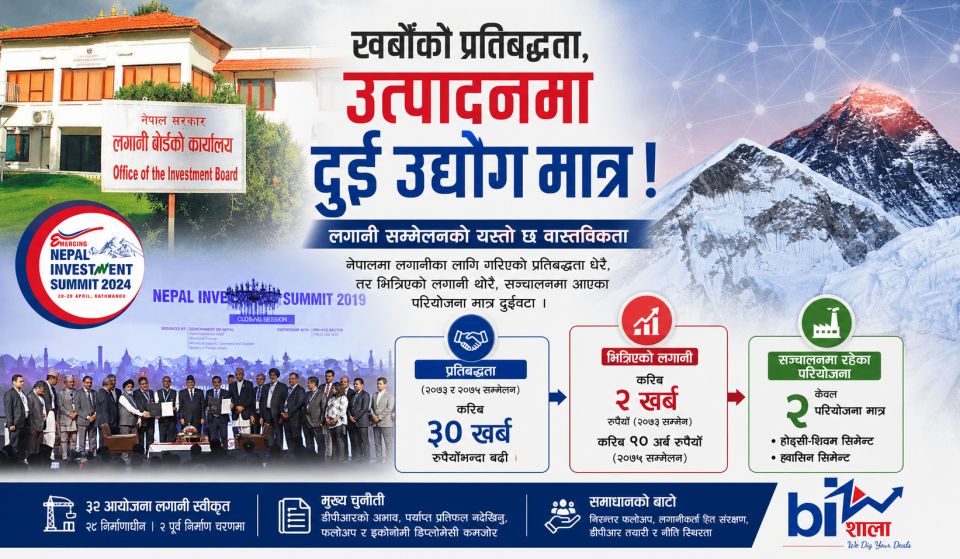 विदेशी लगानीको ‘ग्राउन्ड रियालिटी’: कागजमा खर्बौं, मैदानमा दुई परियोजना