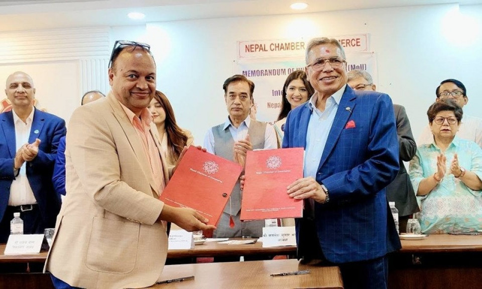 चेम्बर र एनआरएनएबीच लगानी, व्यापार तथा आर्थिक सहकार्य विस्तारमा समझदारी