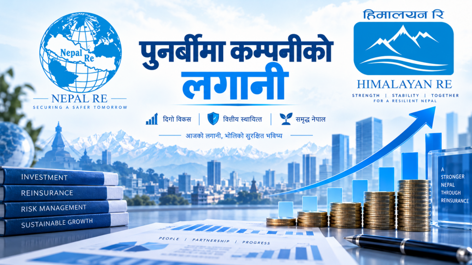 पुनर्बीमा कम्पनीको लगानीमा ठूलो गिरावट, एक वर्षमै ८ अर्ब घट्यो