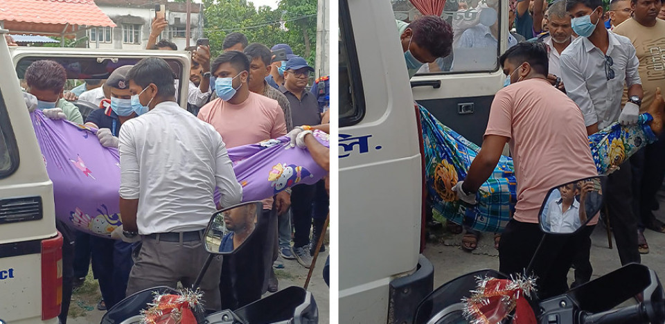 सातबुँदे सहमतिपछि उठ्यो ओमप्रकाश र जयप्रकाशको शव, पोस्टमार्टमका लागि कोशी अस्पताल लगिँदै
