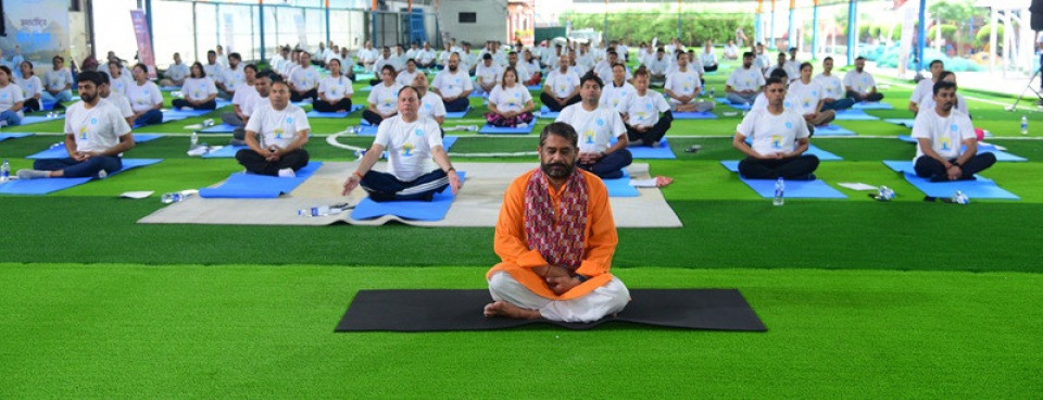 योग दिवसका अवसरमा नेपाल एसबिआई बैंकद्वारा विभिन्न कार्यक्रम आयोजना