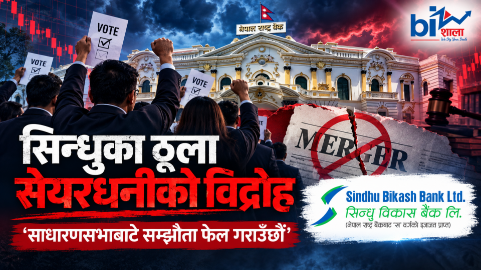 राष्ट्र बैंकको दबाबले मात्रै गाभिँदैन सिन्धु, ठूला सेयरधनीले खोले विद्रोहको मोर्चा