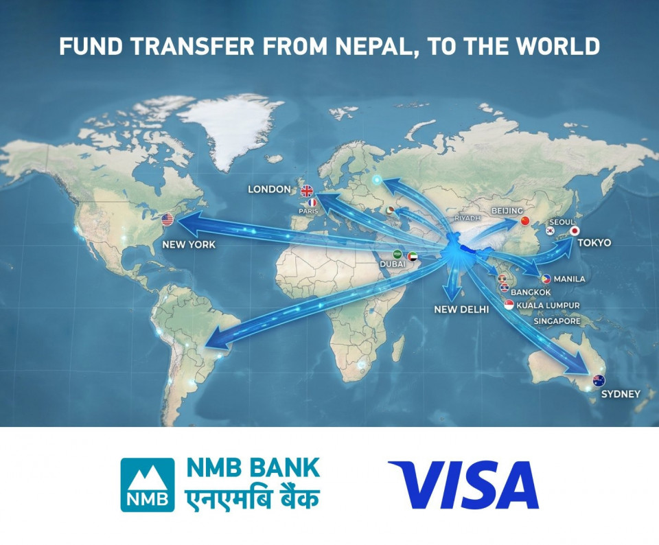 एनएमबी बैंक र भिसाबीच सम्झौता, विदेशमा रकम पठाउन Visa Direct to Account सेवा