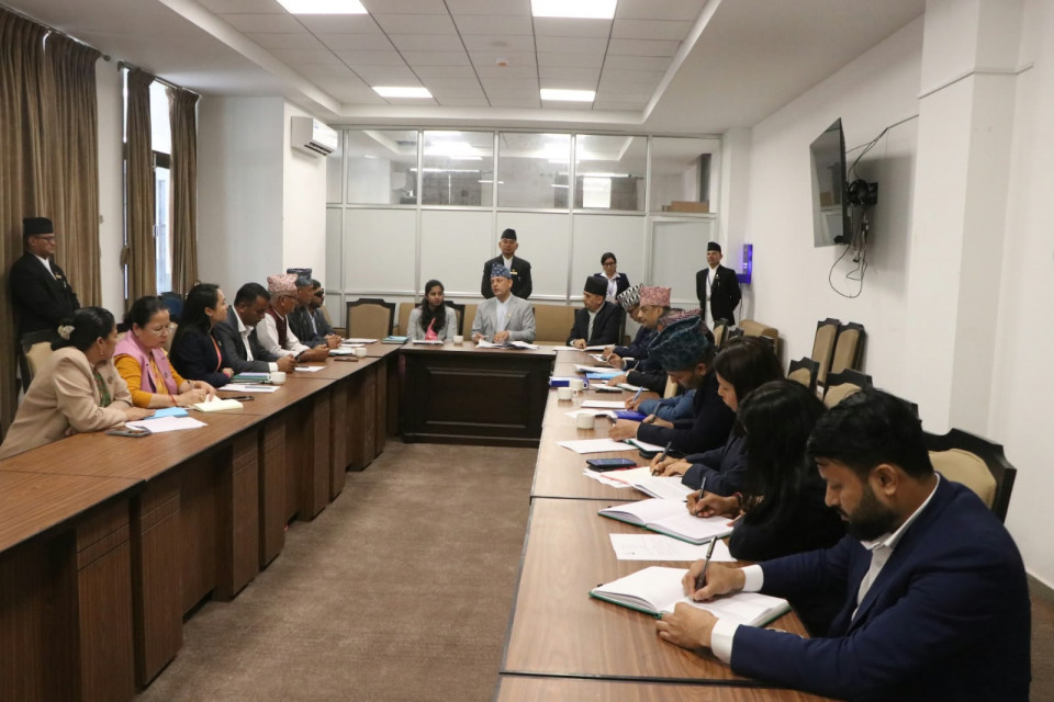 कार्यव्यवस्था परामर्श समितिको बैठक सम्पन्न
