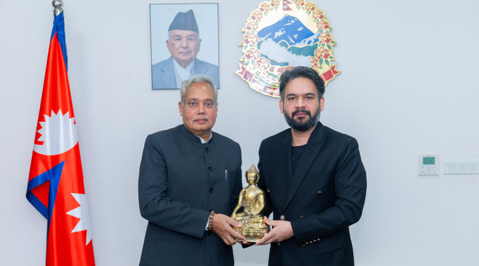 प्रधानमन्त्री बालेन शाहसँग भारतीय राजदूत नवीन श्रीवास्तवको बिदाइ भेट