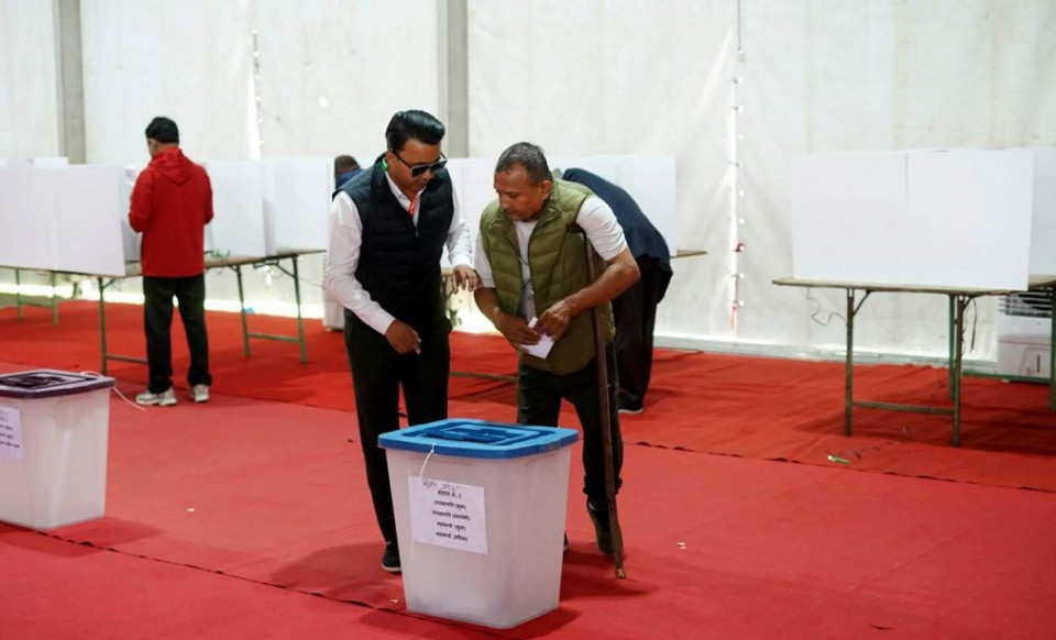 कांग्रेसमा मतदान साँझ ५ बजेसम्म