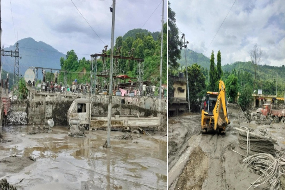 भोटेकोशी बाढीपछि क्षतिग्रस्त सडक र पुलसम्म पहुँच बनाउन ‘ट्र्याक’ खोल्ने काम शुरु