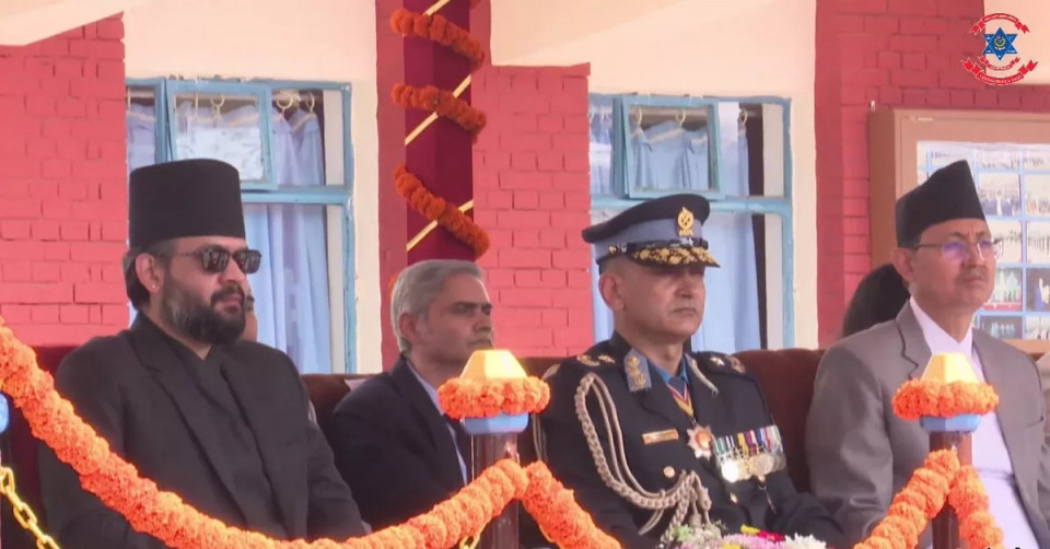 प्रधानमन्त्री बनेपछि पहिलोपटक प्रहरी कार्यक्रममा बालेन, निरीक्षकलाई भने– दबाब र प्रभावमा नपर्नू