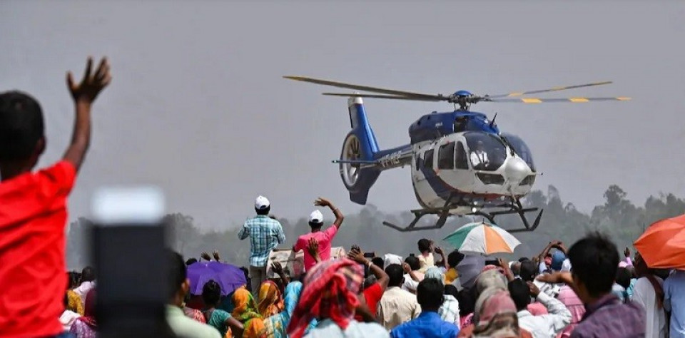 भारतको चुनावमा हेलिकप्टरको माग अत्यधिक, हवाई व्यवसायी मालामाला बन्दैं